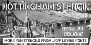 Nottingham Stencil JNL font download