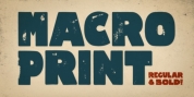 Macro Print font download