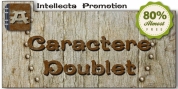 Caractere Doublet font download