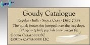 Goudy Catalogue font download