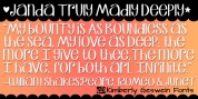 Janda Truly Madly Deeply font download