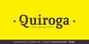 Quiroga Serif Pro font download