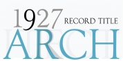 LTC Record Title font download