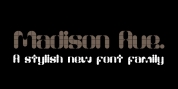 Madison Ave. font download