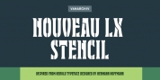 Nouveau LX Stencil font download