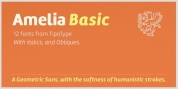 Amelia Basic font download
