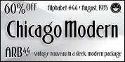 ARB 44 Chicago Modern font download