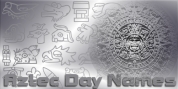 Aztec Day Signs font download