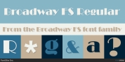 Broadway FS font download