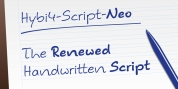 Hybi4 Script Neo font download