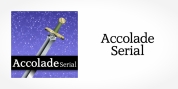 Accolade Serial font download