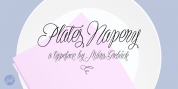 Plates Napery font download
