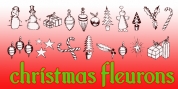Christmas Fleurons font download