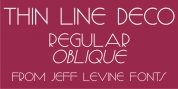Thin Line Deco JNL font download