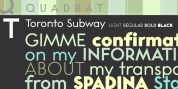 Toronto Subway font download