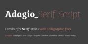 Adagio Serif Script font download