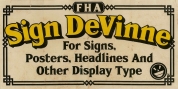 FHA Sign DeVinne font download