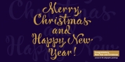 Congratulatory New Year And Christmas font download