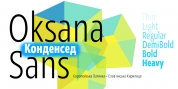 Oksana Sans Condensed font download