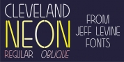 Cleveland Neon JNL font download