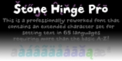 Stone Hinge Pro font download