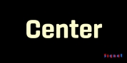 Center font download