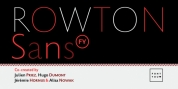 Rowton Sans FY font download