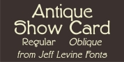 Antique Show Card JNL font download