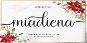 Miadiena Script font download