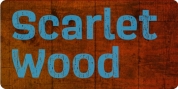 Scarlet Wood font download