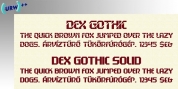 Dex Gothic font download