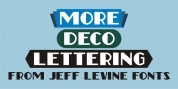 More Deco Lettering JNL font download