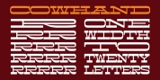 Cowhand font download
