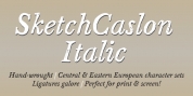 Sketch Caslon Italic font download