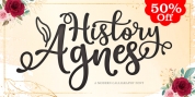 History Agnes font download