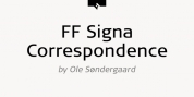 FF Signa Correspondence font download