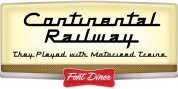 Continental Railway font download