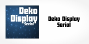Deko Display Serial font download
