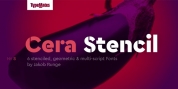 Cera Stencil Pro font download