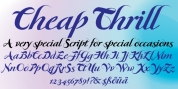 Cheap Thrill font download