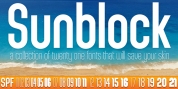 Sunblock Pro Semi Condensed font download