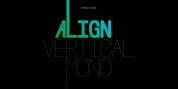 Align Vertical Mono font download