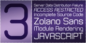 Zolano Sans BTN font download