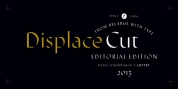 Displace Cut font download