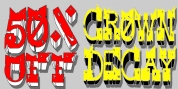 Crown Decay 3D font download