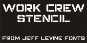 Work Crew Stencil JNL font download