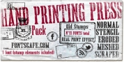 Hand Printing Press font download