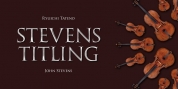 Stevens Titling font download