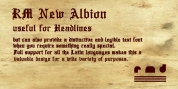 RM New Albion font download