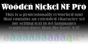 Wooden Nickel NF Pro font download